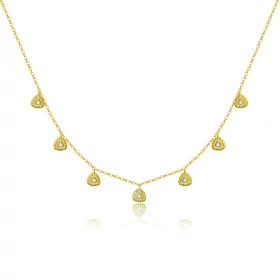 Pandora Style Braided Geometry Necklace - BSN136