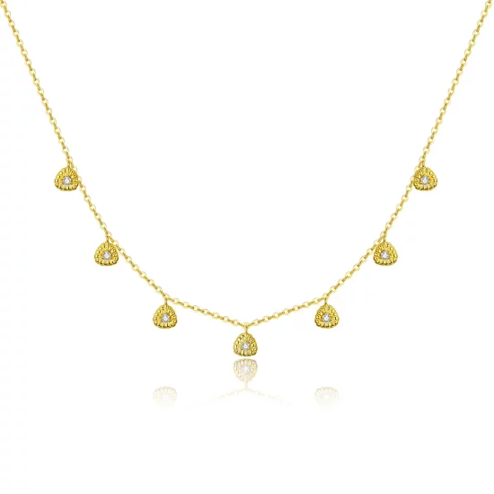 Pandora Style Braided Geometry Necklace - BSN136