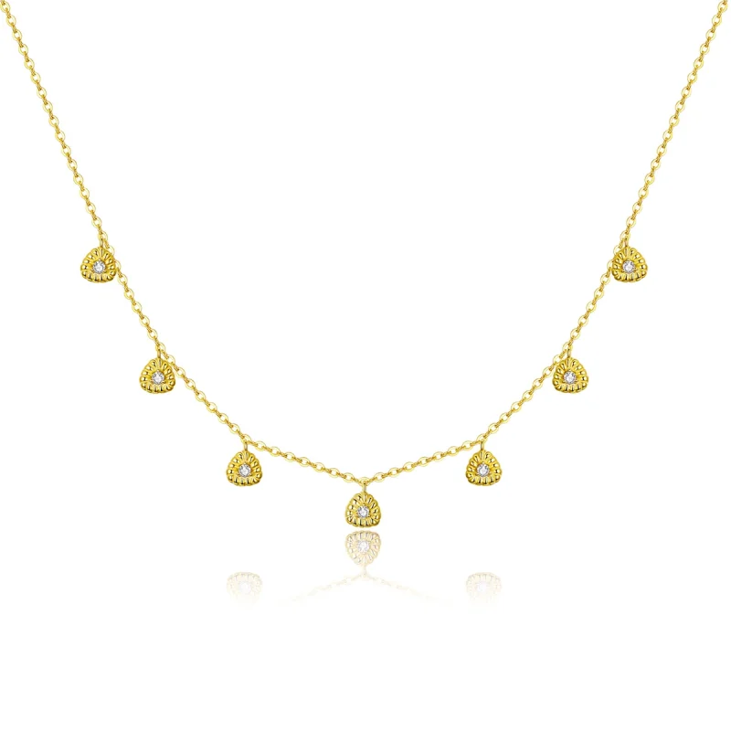 (image for) Pandora Style Braided Geometry Necklace - BSN136 - Product Image