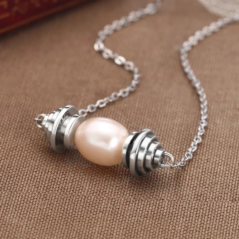 (image for) Pandora Style Charm Scroll Necklace - VSN036 - View 5