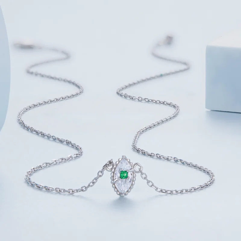 (image for) Pandora Style Devil Eye Necklace - BSN258 - View 3