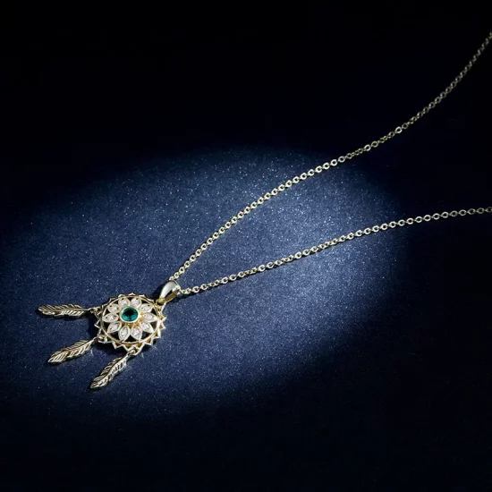 Pandora Style Dreamcatcher Necklace - SCN263-B