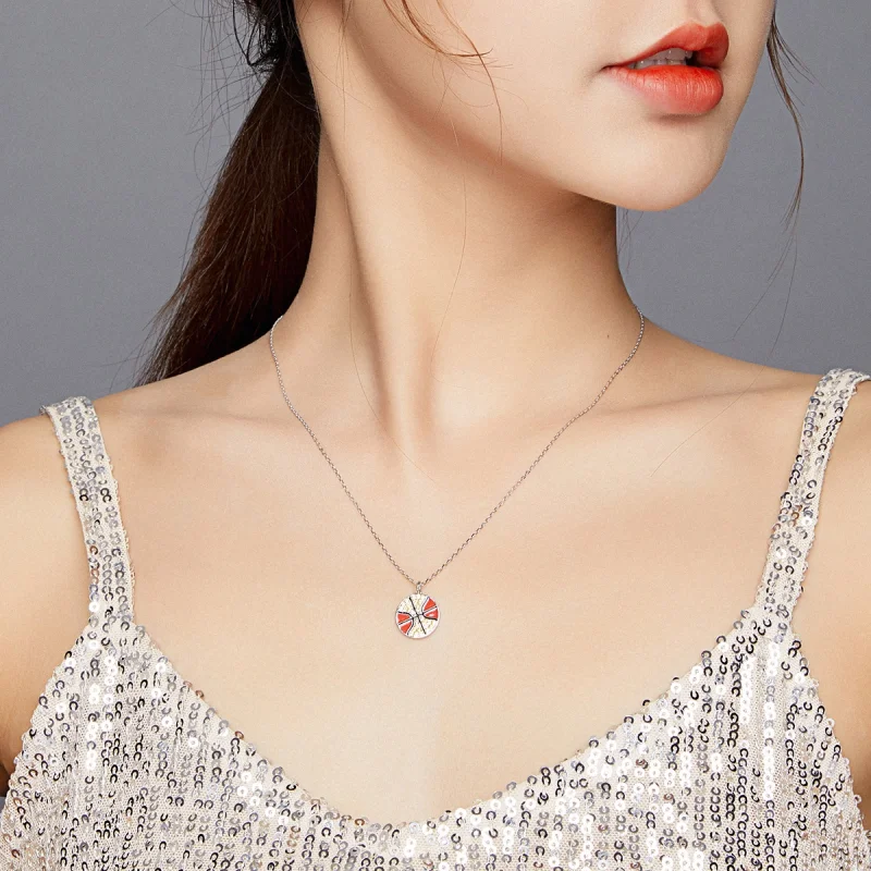 (image for) Pandora Style Dynamic Basketball Necklace - BSN203 - View 9