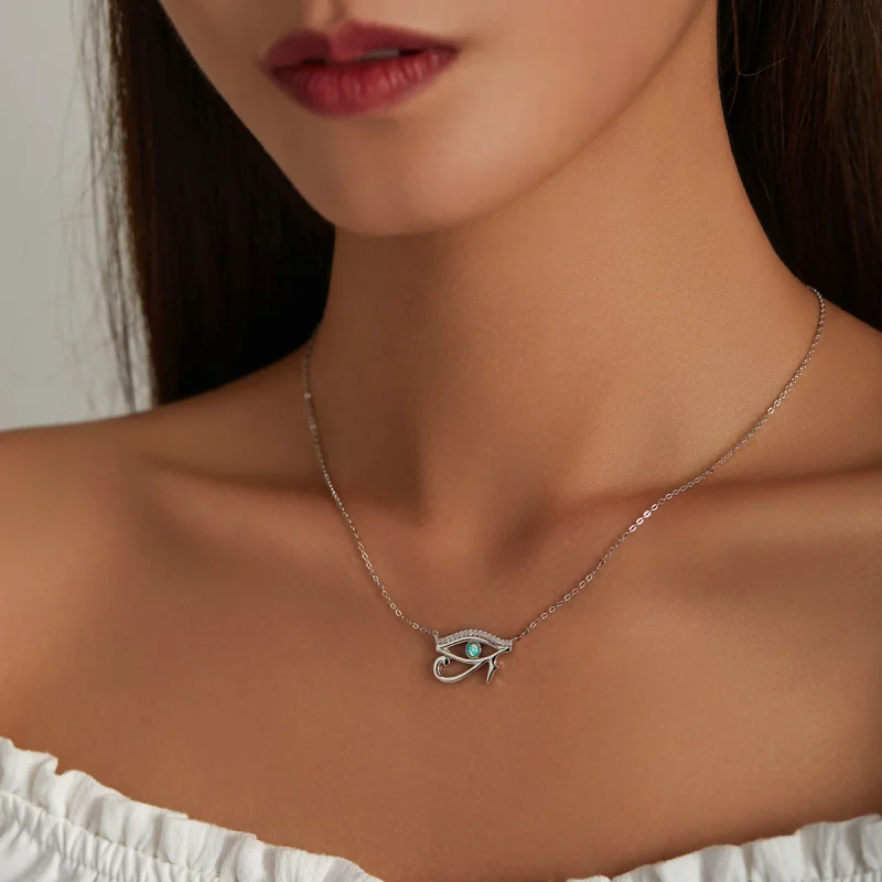 (image for) Pandora Style Eye of Horus Necklace - BSN241 - View 7