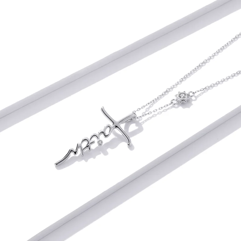 (image for) Pandora Style Faith of The Cross Necklace - BSN231 - View 2