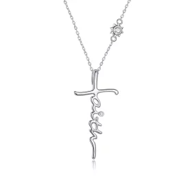Pandora Style Faith of The Cross Necklace - BSN231 Pandora Style Faith of The Cross Necklace - BSN231