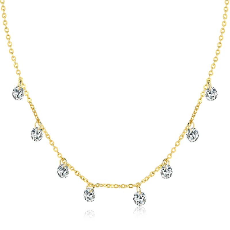 (image for) Pandora Style Gold-Plated Recollect Chain Necklace - SCN299-B - Product Image