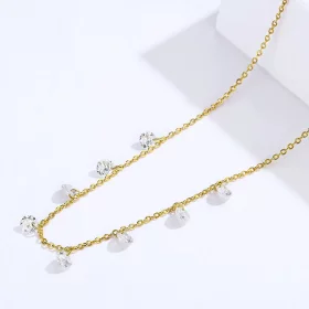 Pandora Style Gold-Plated Recollect Chain Necklace - SCN299-B Pandora Style Gold-Plated Recollect Chain Necklace - SCN299-B
