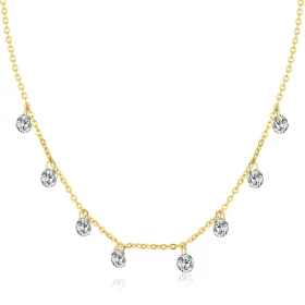 Pandora Style Gold-Plated Recollect Chain Necklace - SCN299-B Pandora Style Gold-Plated Recollect Chain Necklace - SCN299-B