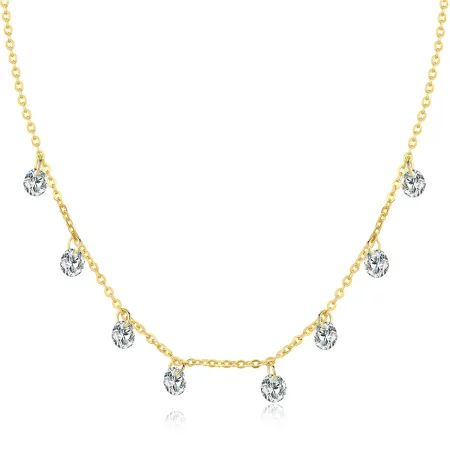Pandora Style Gold-Plated Recollect Chain Necklace - SCN299-B Pandora Style Gold-Plated Recollect Chain Necklace - SCN299-B