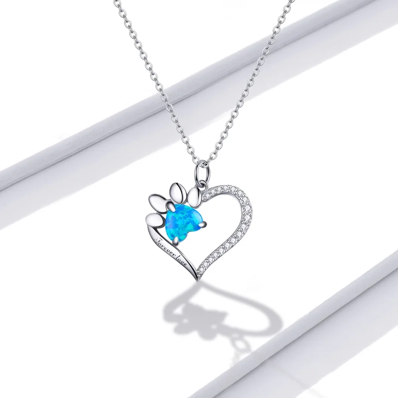 (image for) Pandora Style Heart Marks Necklace - BSN225 - View 2