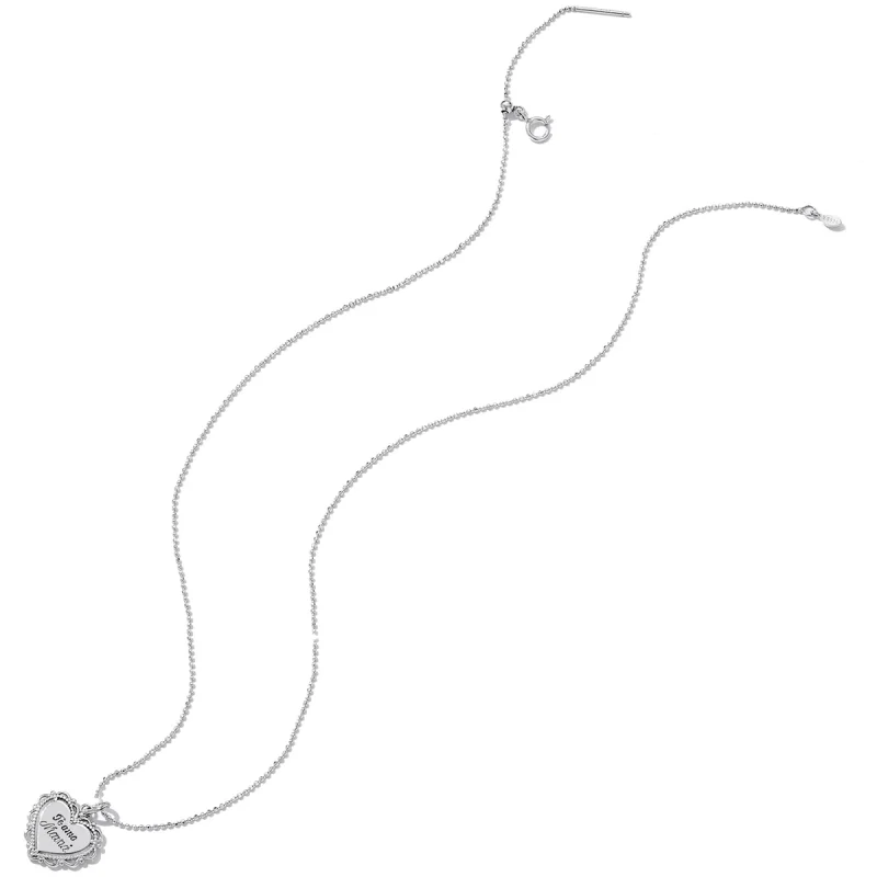 (image for) Pandora Style Lace Love Necklace - SCN470 - View 4