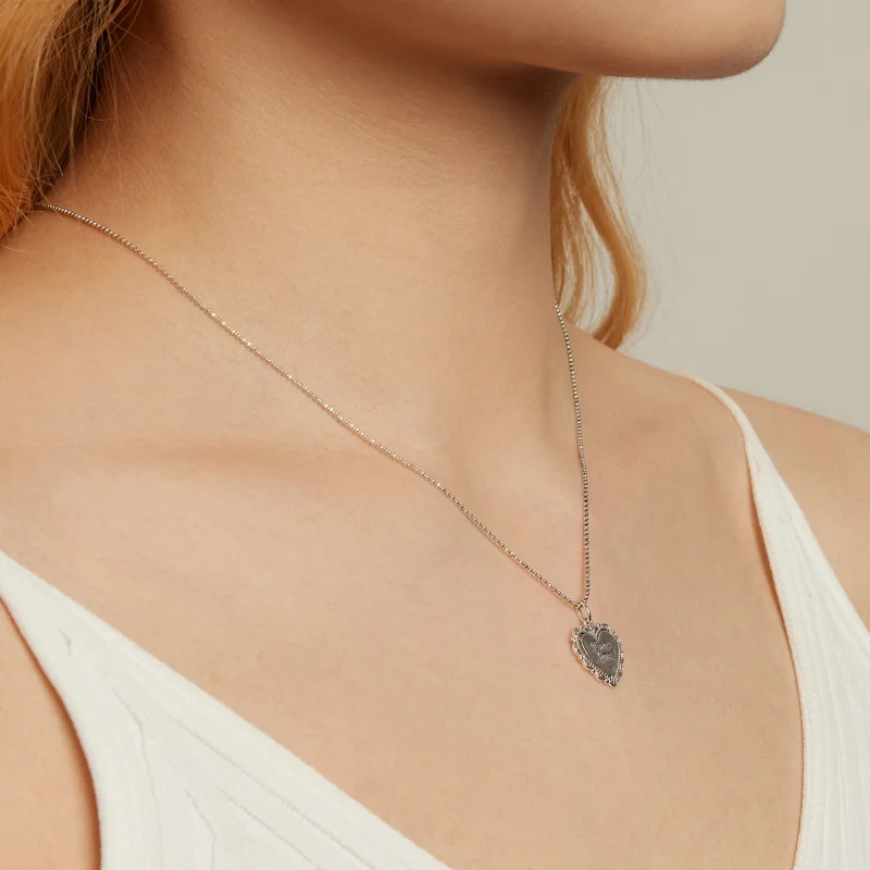 (image for) Pandora Style Lace Love Necklace - SCN470 - View 6