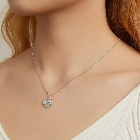 Pandora Style Lace Love Necklace - SCN470