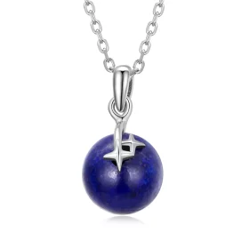 Pandora Style Lapis Lazuli Meteor Necklace - SCN480 Pandora Style Lapis Lazuli Meteor Necklace - SCN480