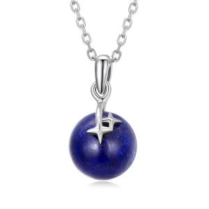 (image for) Pandora Style Lapis Lazuli Meteor Necklace - SCN480