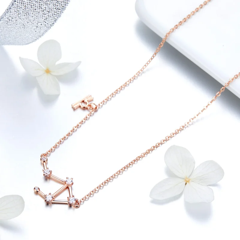 (image for) Pandora Style Libra Necklace - BSN022 - View 3