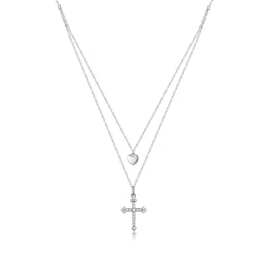 (image for) Pandora Style Love Cross Necklace - BSN197