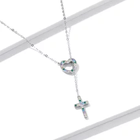 Pandora Style Love Cross Necklace - BSN244 Pandora Style Love Cross Necklace - BSN244