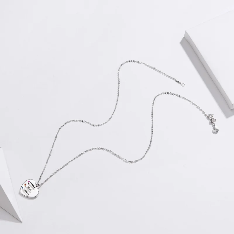 (image for) Pandora Style Love Language Necklace - BSN058 - View 4