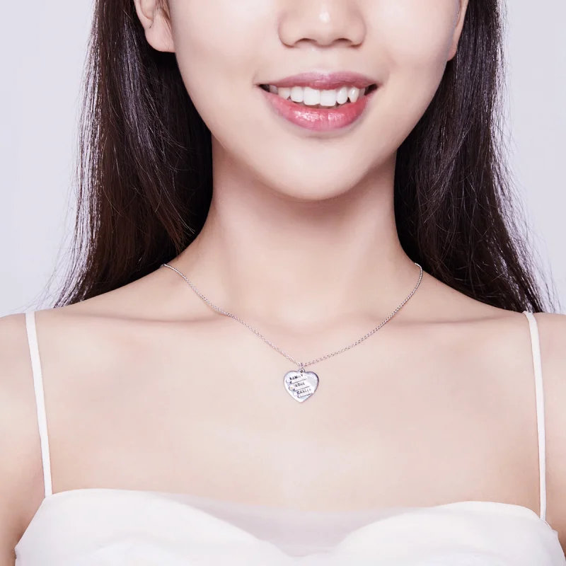 (image for) Pandora Style Love Language Necklace - BSN058 - View 6