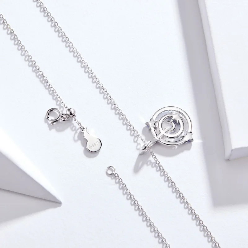 (image for) Pandora Style Meteor Trail Necklace - BSN041 - View 10