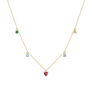 (image for) Pandora Style Multicolored Zircon Necklace - BSN234