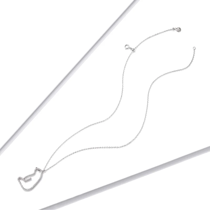 (image for) Pandora Style Polar Bear Necklace - BSN195 - View 4