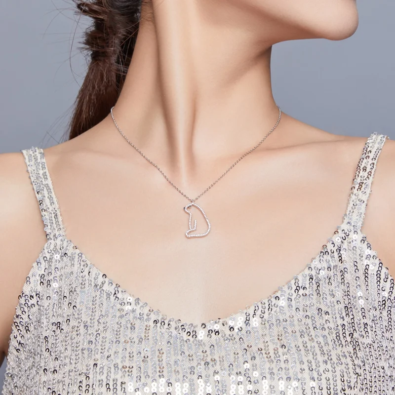 (image for) Pandora Style Polar Bear Necklace - BSN195 - View 9