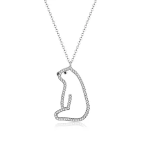 Pandora Style Polar Bear Necklace - BSN195