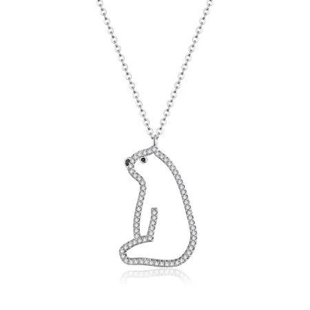 Pandora Style Polar Bear Necklace - BSN195