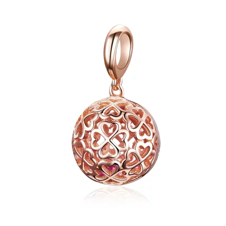 Pandora Style Rose Gold Motion Clover Pendant - SCC1127 Pandora Style Rose Gold Motion Clover Pendant - SCC1127