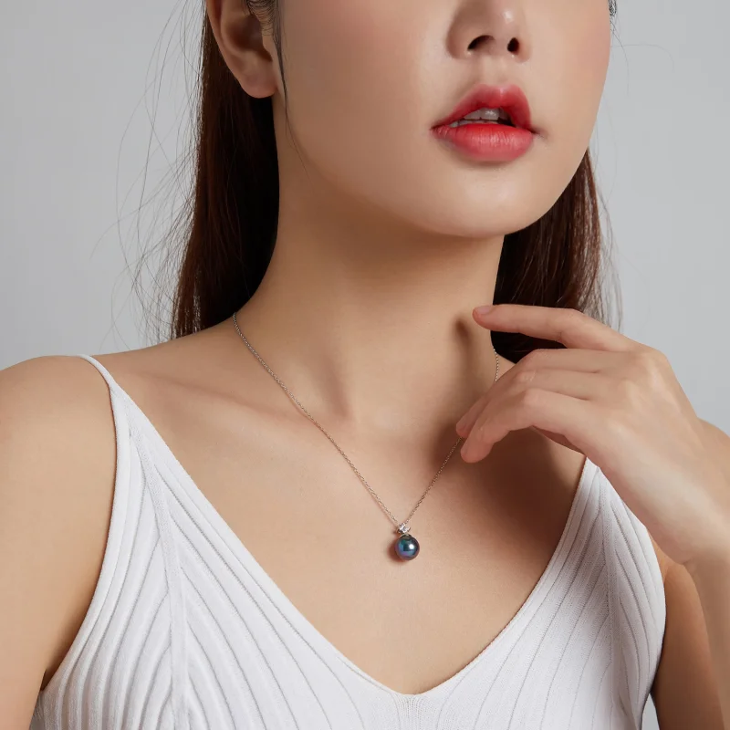 (image for) Pandora Style Shiny Beads Necklace - BSN226 - View 7