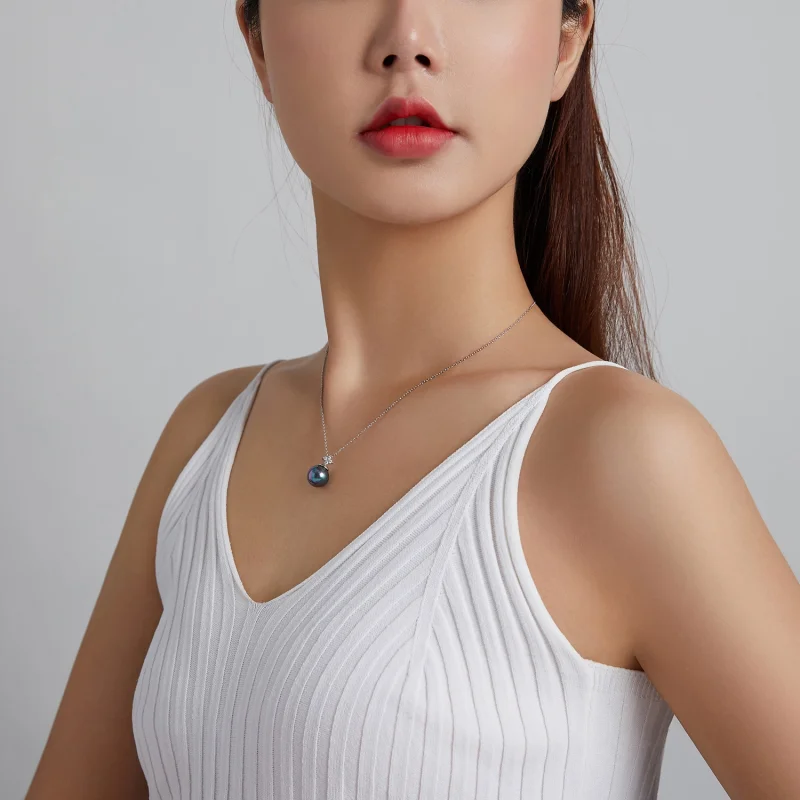 (image for) Pandora Style Shiny Beads Necklace - BSN226 - View 9