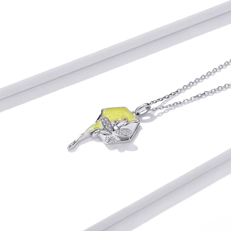 (image for) Pandora Style Shiny Hive Necklace - BSN213 - View 2