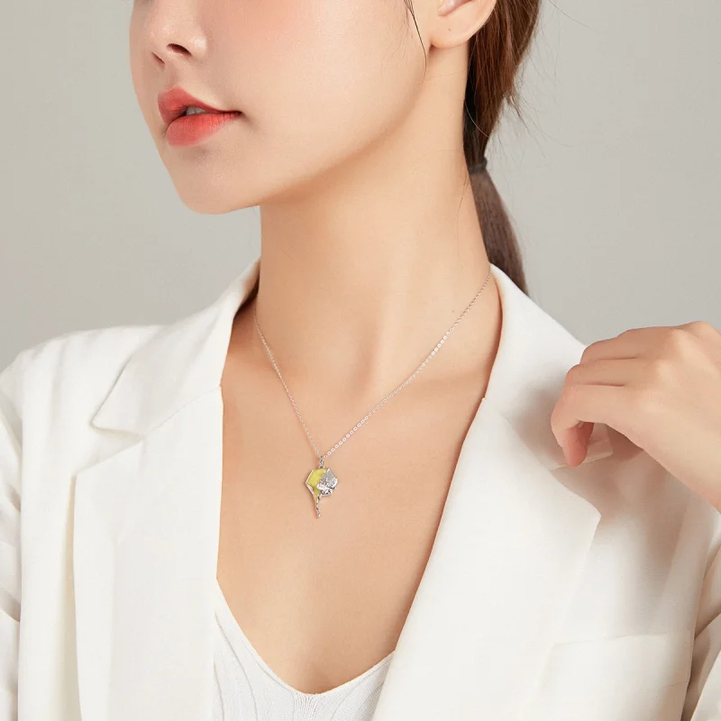 (image for) Pandora Style Shiny Hive Necklace - BSN213 - View 9