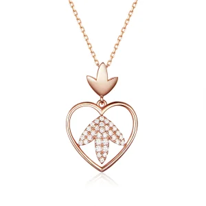 (image for) Pandora Style Silver Autumn Love Necklace - SCN313