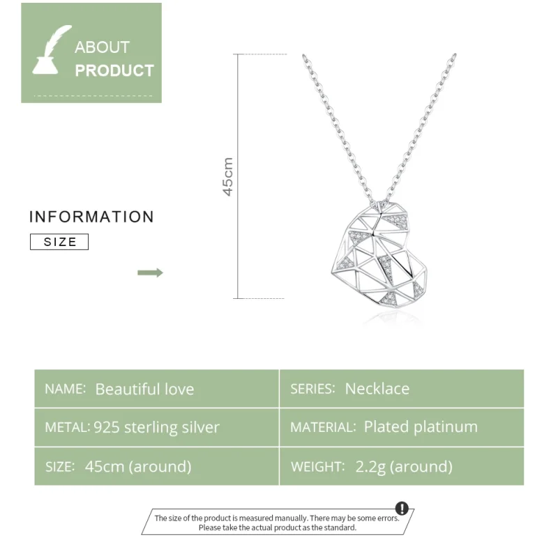 (image for) Pandora Style Silver Beautiful Love Necklace - SCN364 - View 3