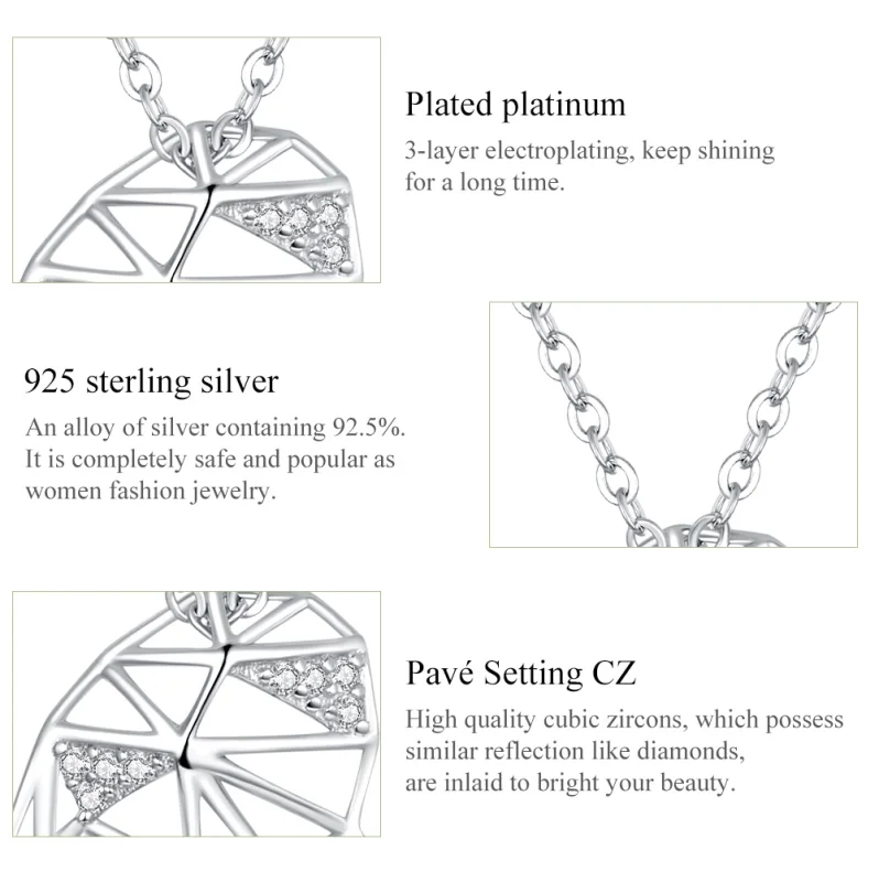 (image for) Pandora Style Silver Beautiful Love Necklace - SCN364 - View 4