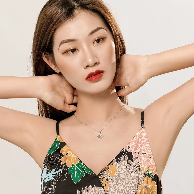 (image for) Pandora Style Silver Beautiful Love Necklace - SCN364 - View 10