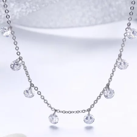 Pandora Style Silver Beauty of Simplicity Chain Necklace - SCN299