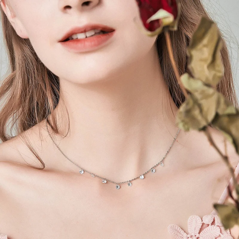 (image for) Pandora Style Silver Beauty of Simplicity Chain Necklace - SCN299 - View 9