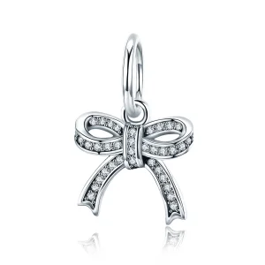 (image for) Pandora Style Silver Bow Pendant - SCC775
