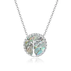 Pandora Style Silver Colorful Tree of Life Pendant Necklace - SCN433 Pandora Style Silver Colorful Tree of Life Pendant Necklace - SCN433