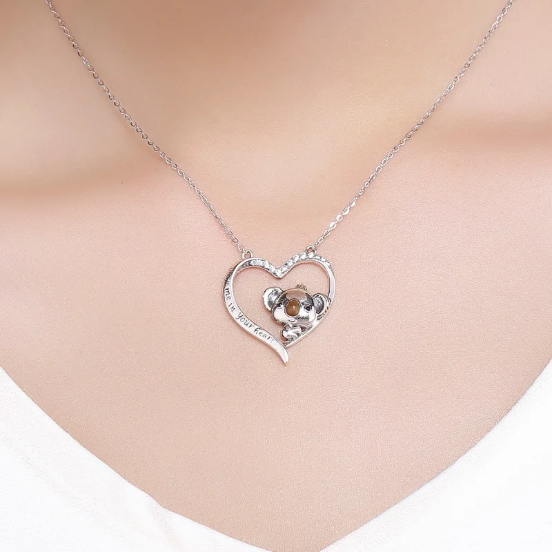 (image for) Pandora Style Silver Cute Fairy Necklace - SCN256 - View 8