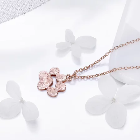 Pandora Style Silver Cute Paw Necklace - SCN275-3