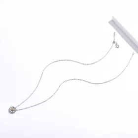 Pandora Style Silver Daisy Necklace - SCN370 Pandora Style Silver Daisy Necklace - SCN370