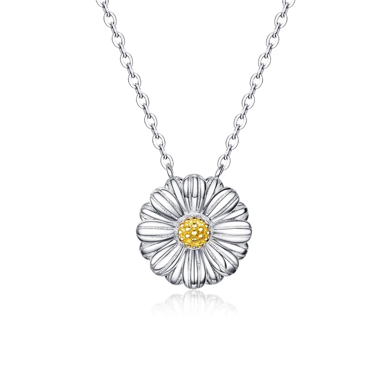 (image for) Pandora Style Silver Daisy Necklace - SCN370 - Product Image