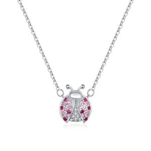 (image for) Pandora Style Silver Dazzling Ladybug Necklace - SCN400