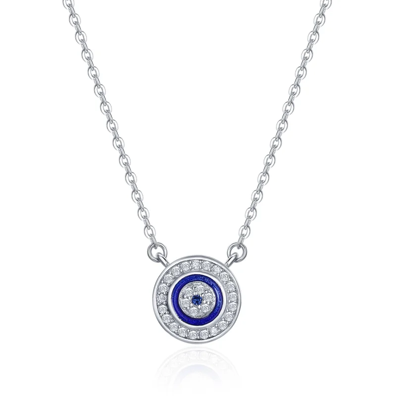 (image for) Pandora Style Silver Devil's Eye Necklace - SCN165 - Product Image